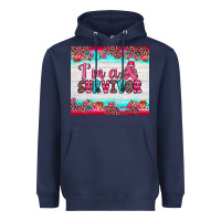 Navy i'm a survivor Heavyweight Hoodie - JahusDesignShop