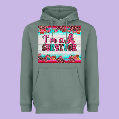 I'm A Survivor Heavyweight Hoodie Designed By Jahusdesignshop