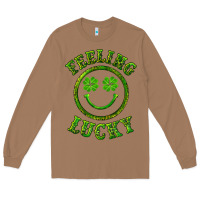 Toasted Coconut feeling lucky with leopard Long Sleeve Tee - RanaPortraitStore