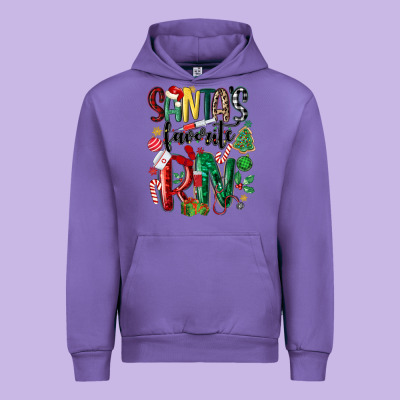 Santas Favorite Registered Nurse Urban Hoodie Designed By Maliassmallbusiness