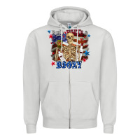 Dove Grey Red white boozy 4th of july Zipper Hoodie - CowGirlArtShop