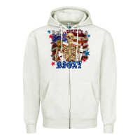 Oatmeal Heather Red white boozy 4th of july Zipper Hoodie - CowGirlArtShop