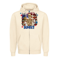 Sandshell Red white boozy 4th of july Zipper Hoodie - CowGirlArtShop