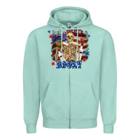 Seafoam Red white boozy 4th of july Zipper Hoodie - CowGirlArtShop