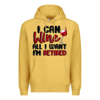 Antique Gold i can wine all i want lm retired Premium Hoodie - MaliasSmallBusiness