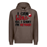Coffee i can wine all i want lm retired Premium Hoodie - MaliasSmallBusiness
