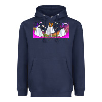 Navy cutes ghosts libbey glass Heavyweight Hoodie - BundleAndBundleShop