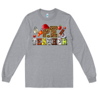 Heather Grey physical education teacher Long Sleeve Tee - texasbilliewilder