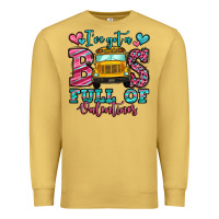 Antique Gold i've got a bus full of valentines school bus Premium Sweatshirt - Jasminsmagicworld