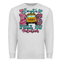 Dove Grey i've got a bus full of valentines school bus Premium Sweatshirt - Jasminsmagicworld