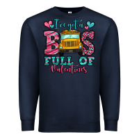 Navy i've got a bus full of valentines school bus Premium Sweatshirt - Jasminsmagicworld