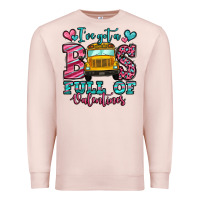Pale Pink i've got a bus full of valentines school bus Premium Sweatshirt - Jasminsmagicworld