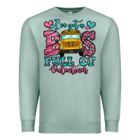 Seafoam i've got a bus full of valentines school bus Premium Sweatshirt - Jasminsmagicworld