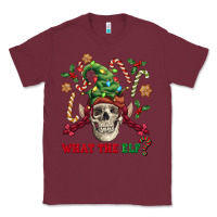 Burgundy what the elf skull Classic Tee - FaDigitalArtStudio