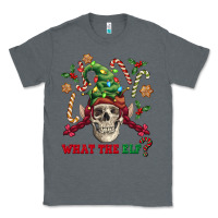 Charcoal Heather what the elf skull Classic Tee - FaDigitalArtStudio