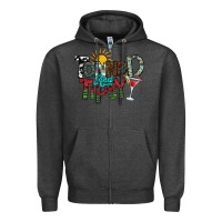 Charcoal Heather tanned and tipsy Zipper Hoodie - SublimationCraftShop