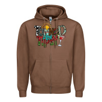Chestnut tanned and tipsy Zipper Hoodie - SublimationCraftShop