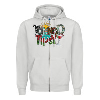 Dove Grey tanned and tipsy Zipper Hoodie - SublimationCraftShop