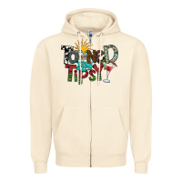 Sandshell tanned and tipsy Zipper Hoodie - SublimationCraftShop