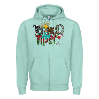 Seafoam tanned and tipsy Zipper Hoodie - SublimationCraftShop