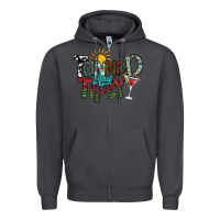 Smoke tanned and tipsy Zipper Hoodie - SublimationCraftShop