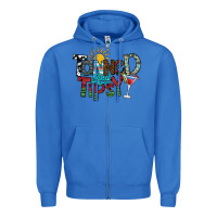 True Royal tanned and tipsy Zipper Hoodie - SublimationCraftShop