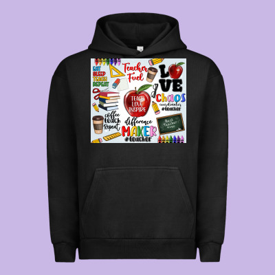 Teacher Urban Hoodie Designed By Maliassmallbusiness