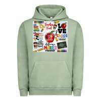 Pigment Oil Green teacher Urban Hoodie - MaliasSmallBusiness
