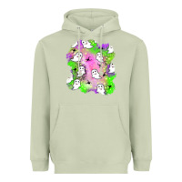 Matcha ghost halloween patch Heavyweight Hoodie - BundleAndBundleShop