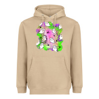 Mushroom ghost halloween patch Heavyweight Hoodie - BundleAndBundleShop