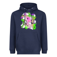 Navy ghost halloween patch Heavyweight Hoodie - BundleAndBundleShop