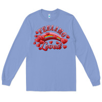 Colony Blue feeling loved valentine's day Long Sleeve Tee - RanaPortraitStore