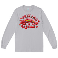 Moon Dust feeling loved valentine's day Long Sleeve Tee - RanaPortraitStore