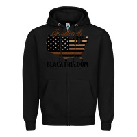 Black juneteenth 1865 black freedom Zipper Hoodie - HRA Design Shop