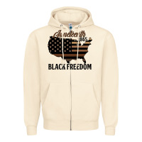 Sandshell juneteenth 1865 black freedom Zipper Hoodie - HRA Design Shop