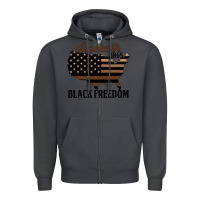 Smoke juneteenth 1865 black freedom Zipper Hoodie - HRA Design Shop