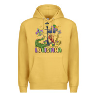 Antique Gold louisiana mardi gras Premium Hoodie - MaliasSmallBusiness