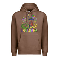 Chestnut louisiana mardi gras Premium Hoodie - MaliasSmallBusiness
