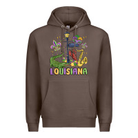 Coffee louisiana mardi gras Premium Hoodie - MaliasSmallBusiness