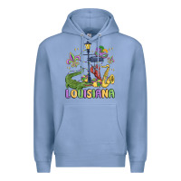Colony Blue louisiana mardi gras Premium Hoodie - MaliasSmallBusiness