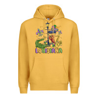 Mustard louisiana mardi gras Premium Hoodie - MaliasSmallBusiness