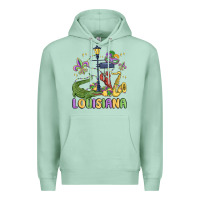 Seafoam louisiana mardi gras Premium Hoodie - MaliasSmallBusiness