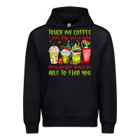Black christmas characters coffee cups Urban Hoodie - MaliasSmallBusiness