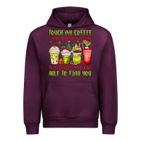 Mauve Wine christmas characters coffee cups Urban Hoodie - MaliasSmallBusiness