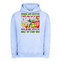 Pigment Grape Ice christmas characters coffee cups Urban Hoodie - MaliasSmallBusiness