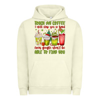 Pigment Pistachio christmas characters coffee cups Urban Hoodie - MaliasSmallBusiness