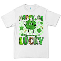 White happy go lucky Premium Tee - Artiststas