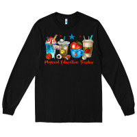 Black physical education teacher coffee cups Long Sleeve Tee - texasbilliewilder