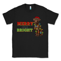 Black merry and bright labrador Classic Tee - RanaPortraitStore