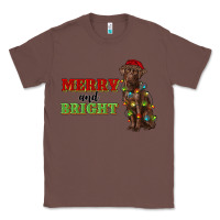 Chestnut merry and bright labrador Classic Tee - RanaPortraitStore